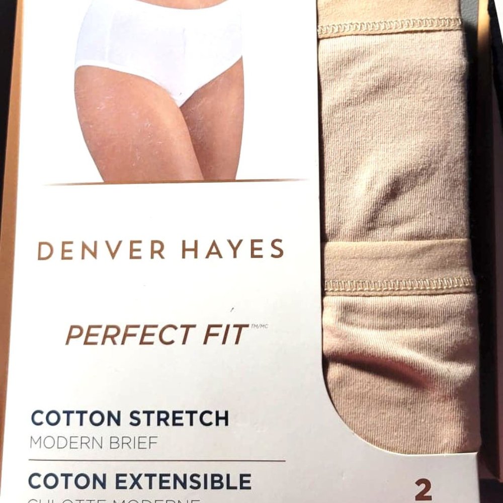 NEW - 2PK Ladies Perfect Fit Modern Briefs - Nude XXL